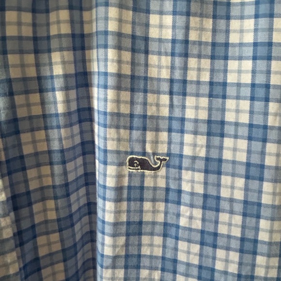Vineyard Vines Blue and White Casual Button Down Shirt Sz L - Picture 3 of 6